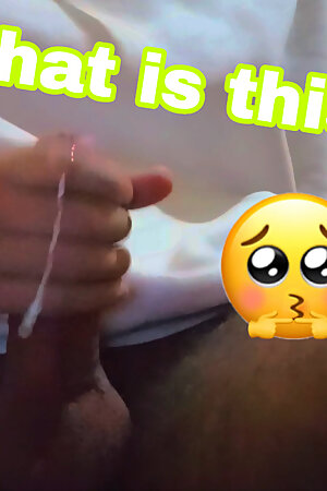 Creamy explosion in a cup of yogurt - intense solo outing! 🔥😱 No face, real feeling