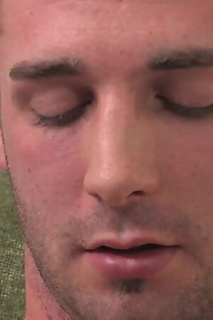 Athletic guy satisfies himself after a hard day