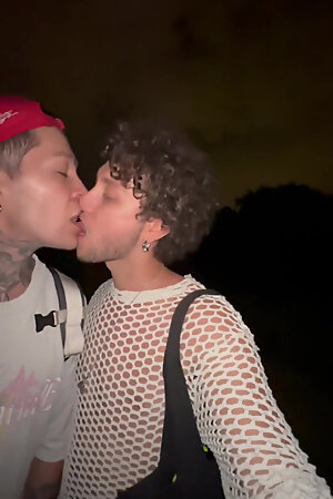 Harry Jen. POV Suck Gay Cock Outdoors