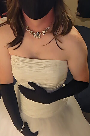 Won't someone cum inside my massive wedding gown with me?