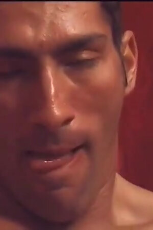 Two muscular guys naked on an extrange place anal sex