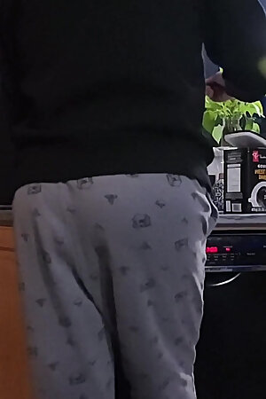 I Pee my PJ's and Cum all over myself just trying to make Coffee