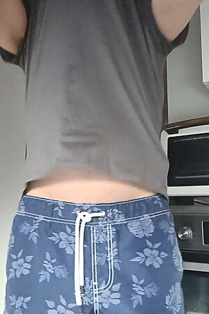 Balls dancing with big cumshot in close-up