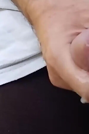 Big Uncut Cock Wanking in Back Garden - Rockard Daddy