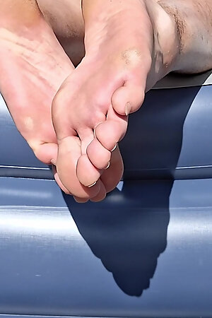 I want to put my soles on your face while you jerk off