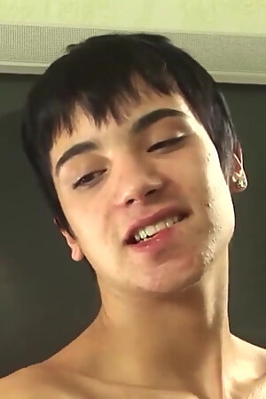 Young gay tries my cock
