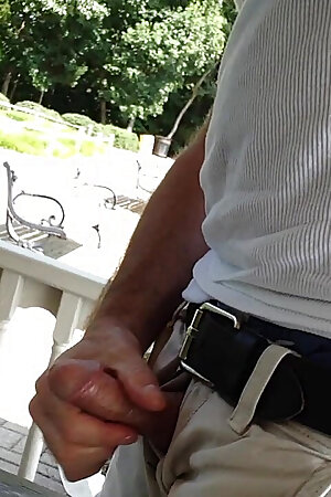 Beating off by the water in my wife beater and boxers