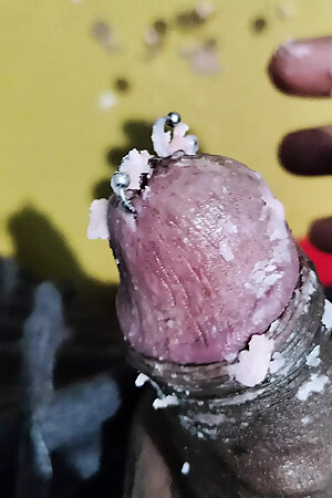 Wax treatmanet for my long cock